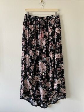 American Eagle Boho Floral Maxi Skirt